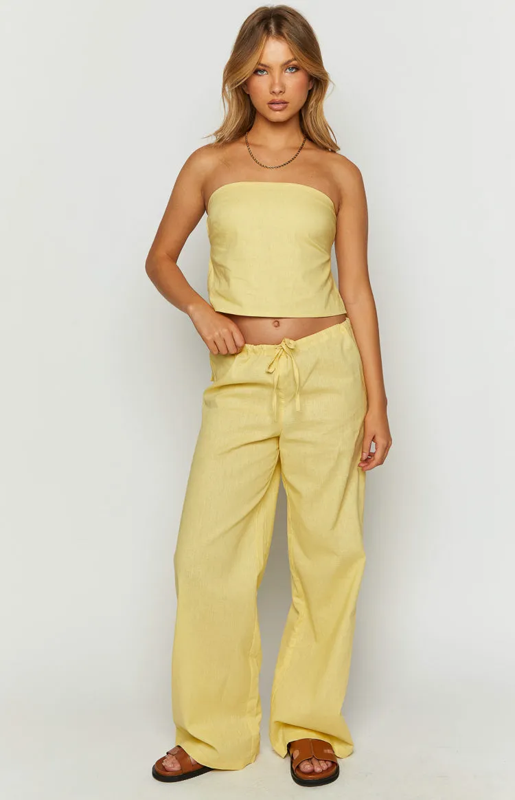 Vienna Yellow Pants sold by Beginning Boutique product image thumbnail 3