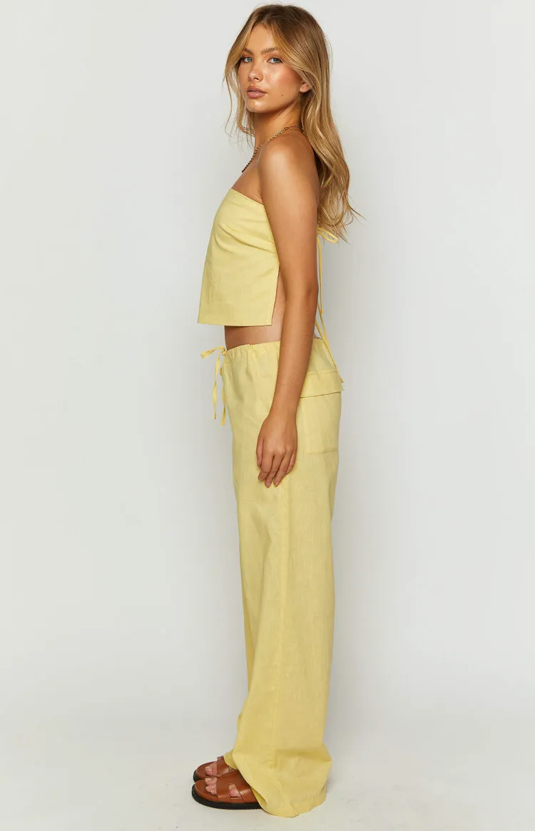 Vienna Yellow Pants sold by Beginning Boutique product image thumbnail 4