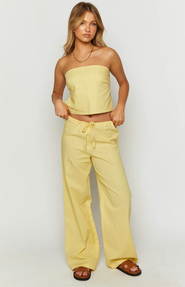 Vienna Yellow Pants sold by Beginning Boutique product image thumbnail 2