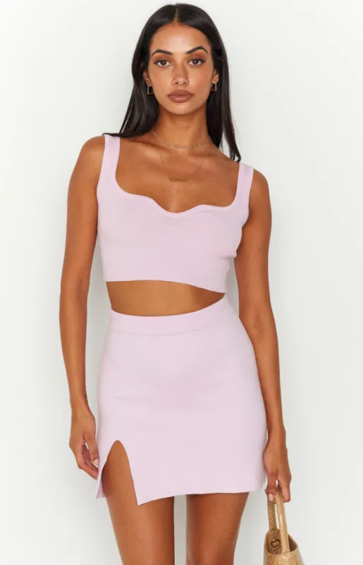 Eda Lilac Knit Top sold by Beginning Boutique