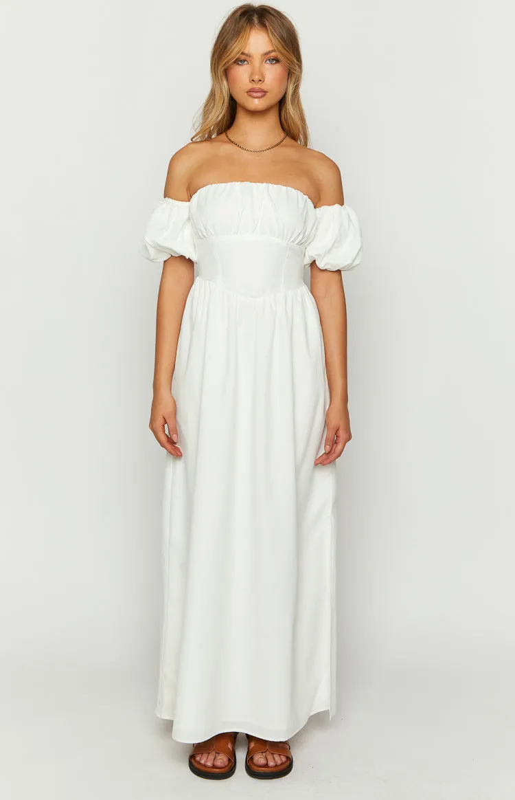 Evander White Off The Shoulder Maxi Dress sold by Beginning Boutique product image thumbnail 2