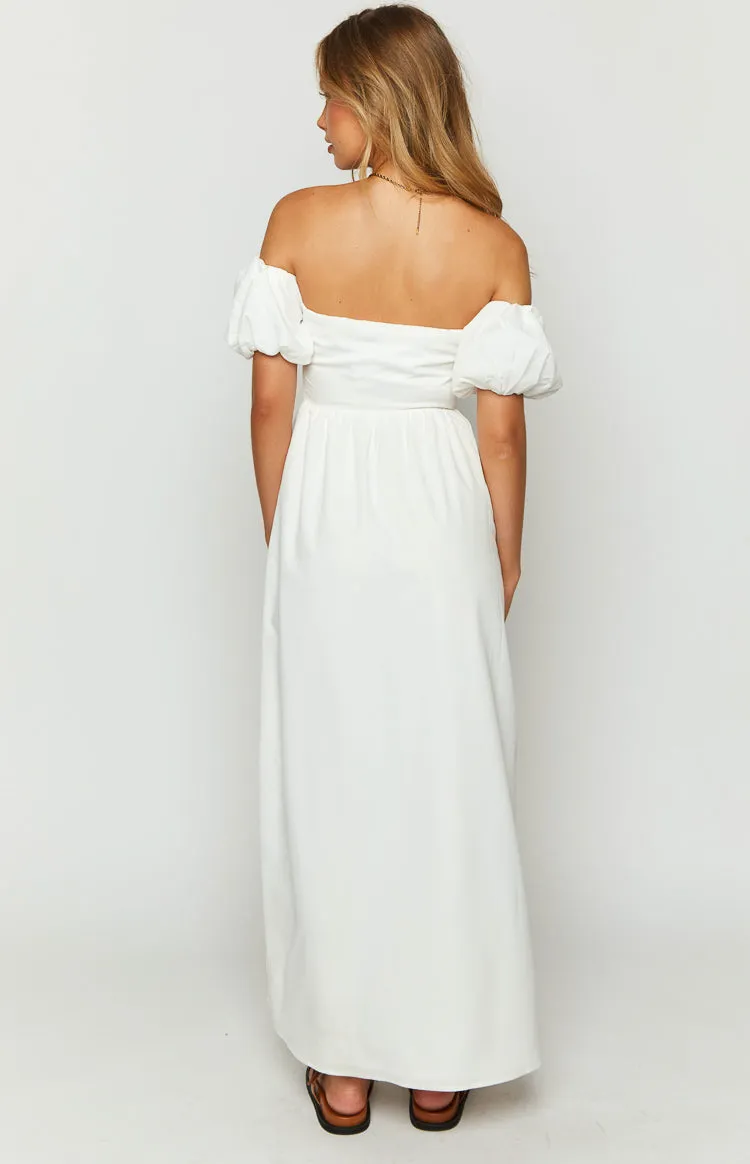 Evander White Off The Shoulder Maxi Dress sold by Beginning Boutique product image thumbnail 5
