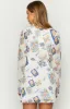 Raymin White Chiffon Long Sleeve Mini Dress sold by Beginning Boutique