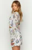 Raymin White Chiffon Long Sleeve Mini Dress sold by Beginning Boutique