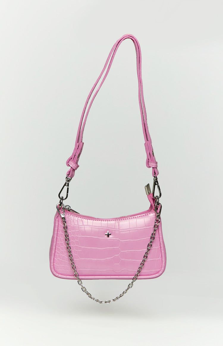 Peta & Jain Poppi Pink Croc Mini Shoulder Bag sold by Beginning Boutique product image thumbnail 2
