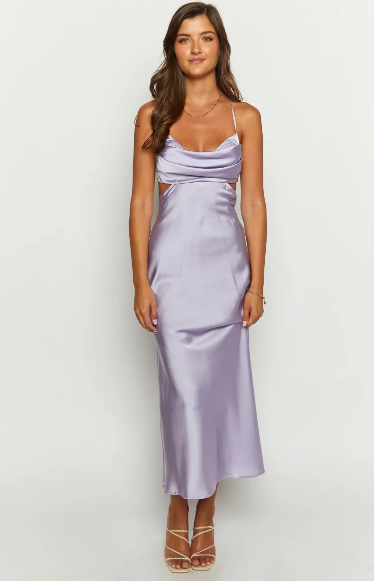 Taleah Lilac Cut Out Maxi Dress sold by Beginning Boutique product image thumbnail 2