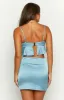 Emella Blue Crop Top sold by Beginning Boutique