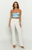 Emella Blue Crop Top sold by Beginning Boutique
