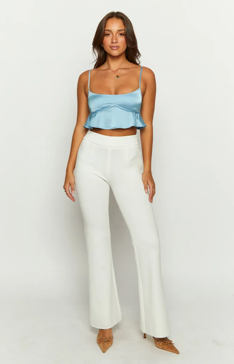 Emella Blue Crop Top sold by Beginning Boutique product image thumbnail 5