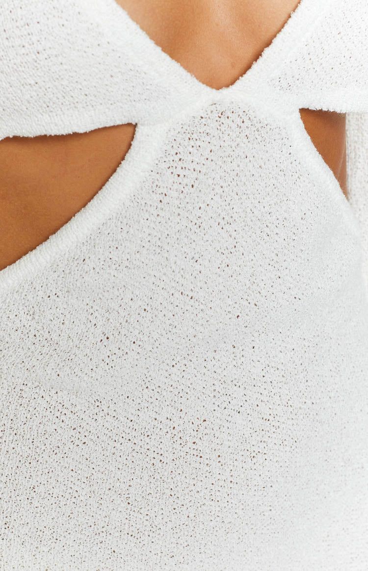 Aubrie White Backless Mini Dress sold by Beginning Boutique product image thumbnail 6