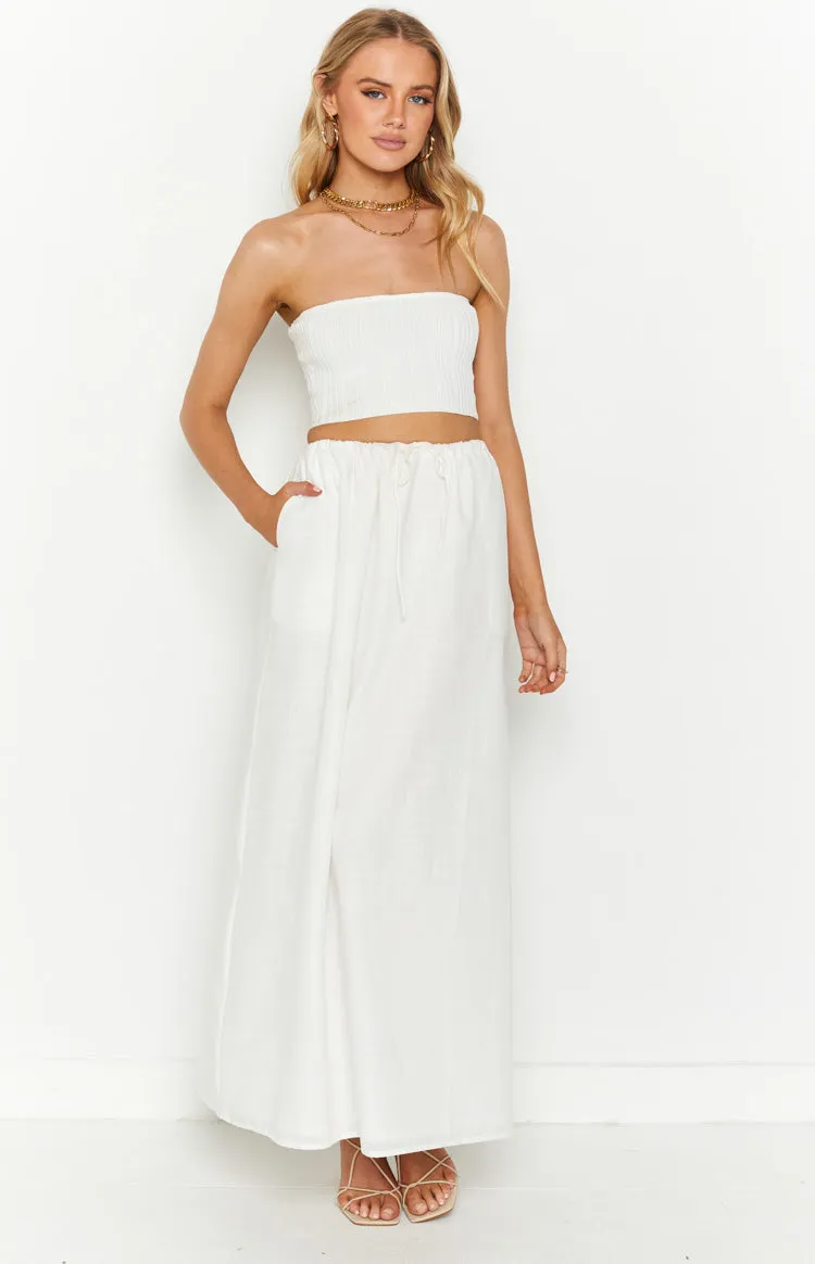Paisley White Maxi Skirt sold by Beginning Boutique product image thumbnail 3