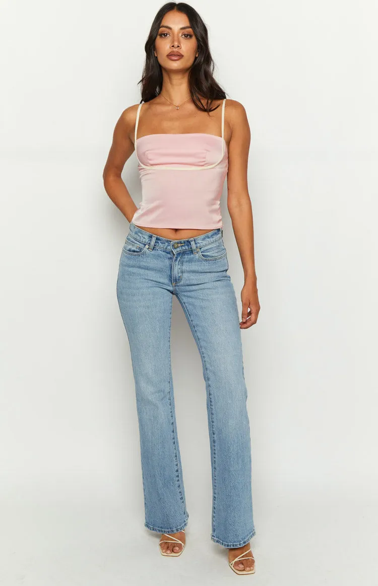 Tamra Pink Low Back Top sold by Beginning Boutique product image thumbnail 3