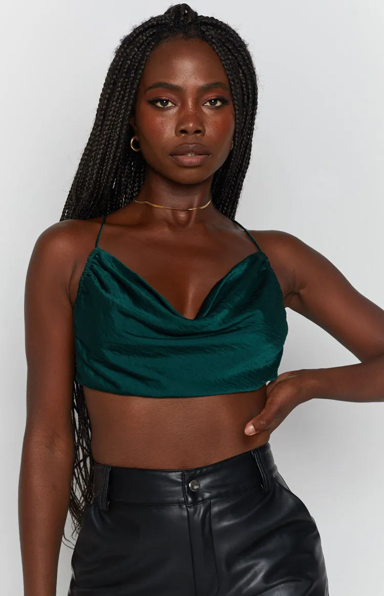 Lioness Born To Be Wild Crop Top Forest Green sold by Beginning Boutique product image thumbnail 5