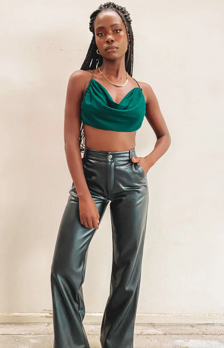 Lioness Born To Be Wild Crop Top Forest Green sold by Beginning Boutique product image thumbnail 3