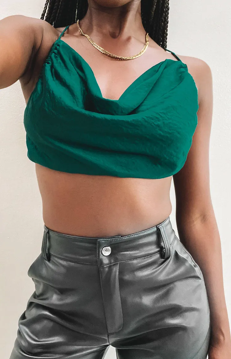 Lioness Born To Be Wild Crop Top Forest Green sold by Beginning Boutique product image thumbnail 2