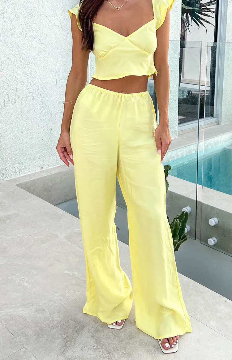 Bridget Yellow Pants sold by Beginning Boutique