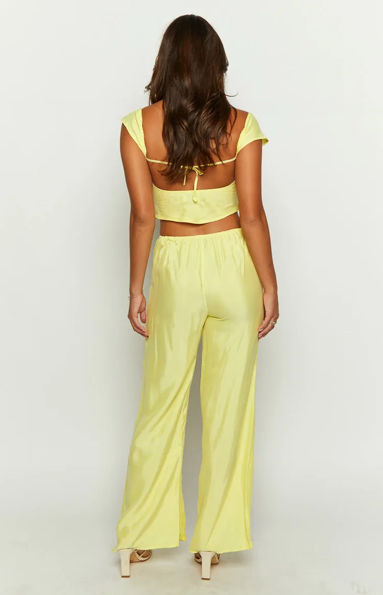 Bridget Yellow Pants sold by Beginning Boutique product image thumbnail 5