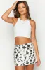 Zane Silver Star Mini Skirt sold by Beginning Boutique