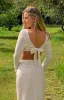 Ellie White Crop Top sold by Beginning Boutique