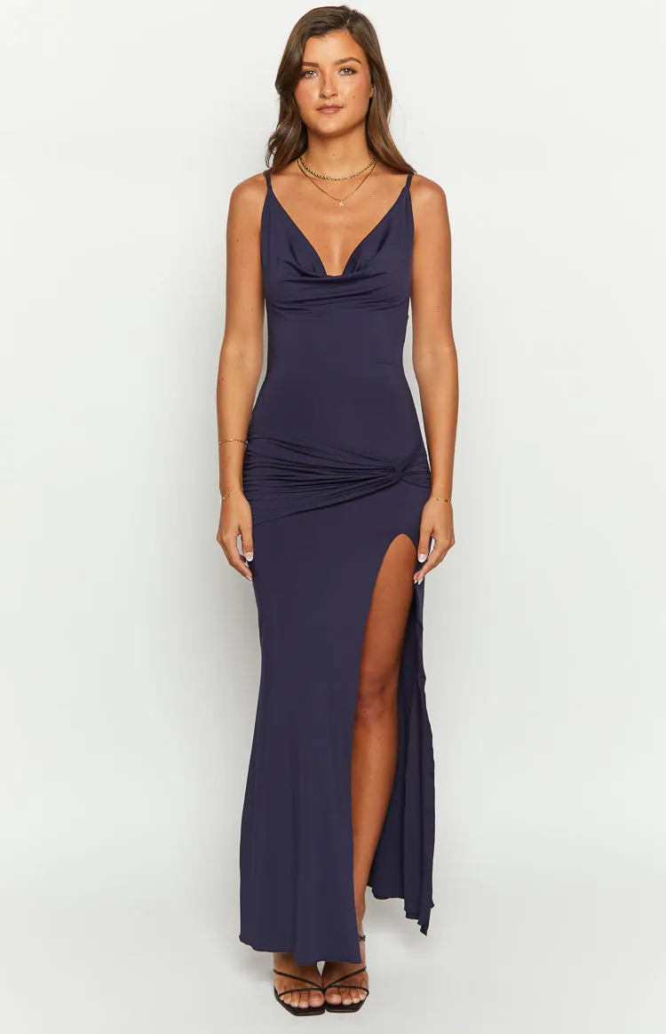 Makeo Navy Maxi Dress sold by Beginning Boutique product image thumbnail 2