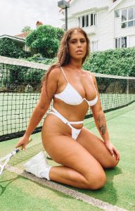 9.0 Swim x Attina Bikini Bottoms White sold by Beginning Boutique