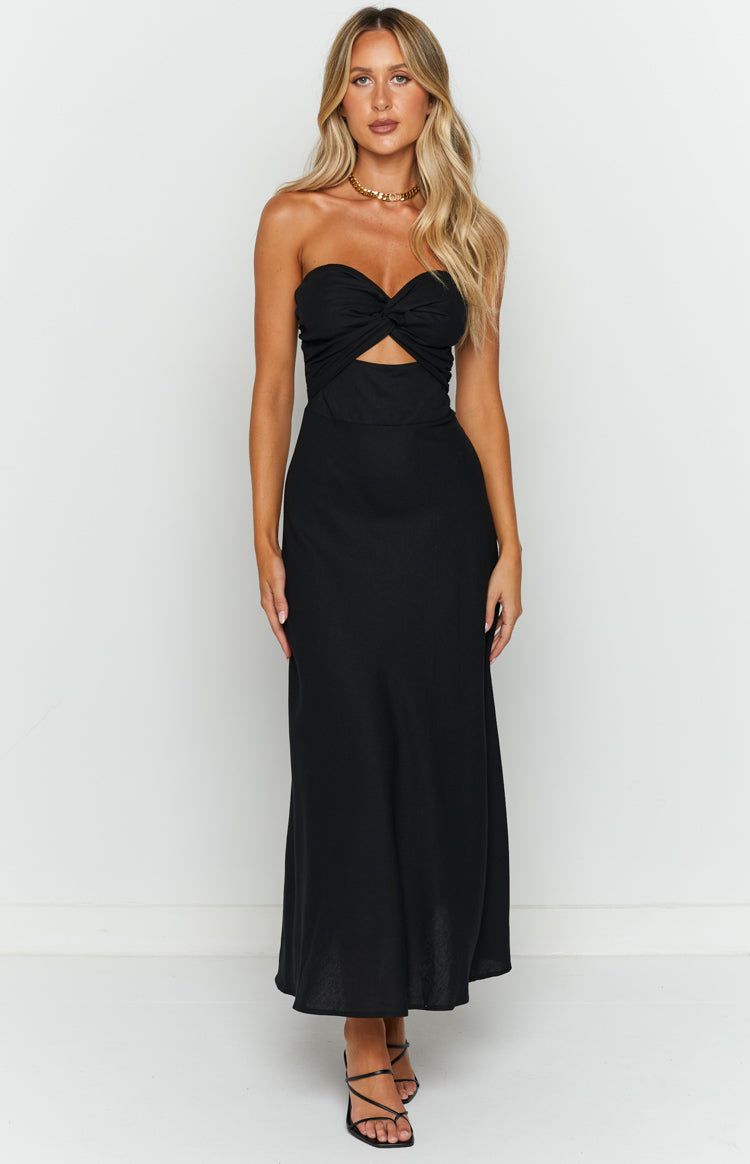 Lucielle Black Midi Dress sold by Beginning Boutique product image thumbnail 2