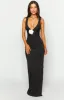 Harlow Black V-Neck Maxi Dress sold by Beginning Boutique