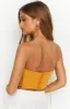 Serendipity Yellow Strapless Corset Top sold by Beginning Boutique