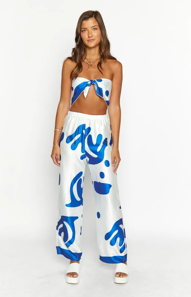 Dylan Blue Print Pants sold by Beginning Boutique product image thumbnail 3