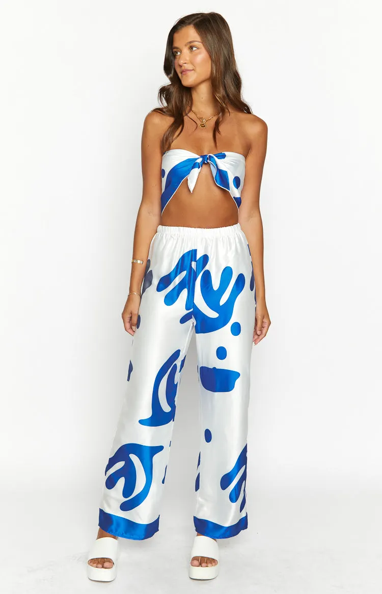 Dylan Blue Print Pants sold by Beginning Boutique product image thumbnail 2