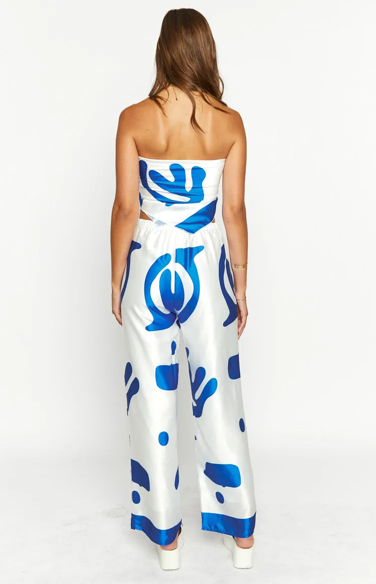 Dylan Blue Print Pants sold by Beginning Boutique product image thumbnail 5