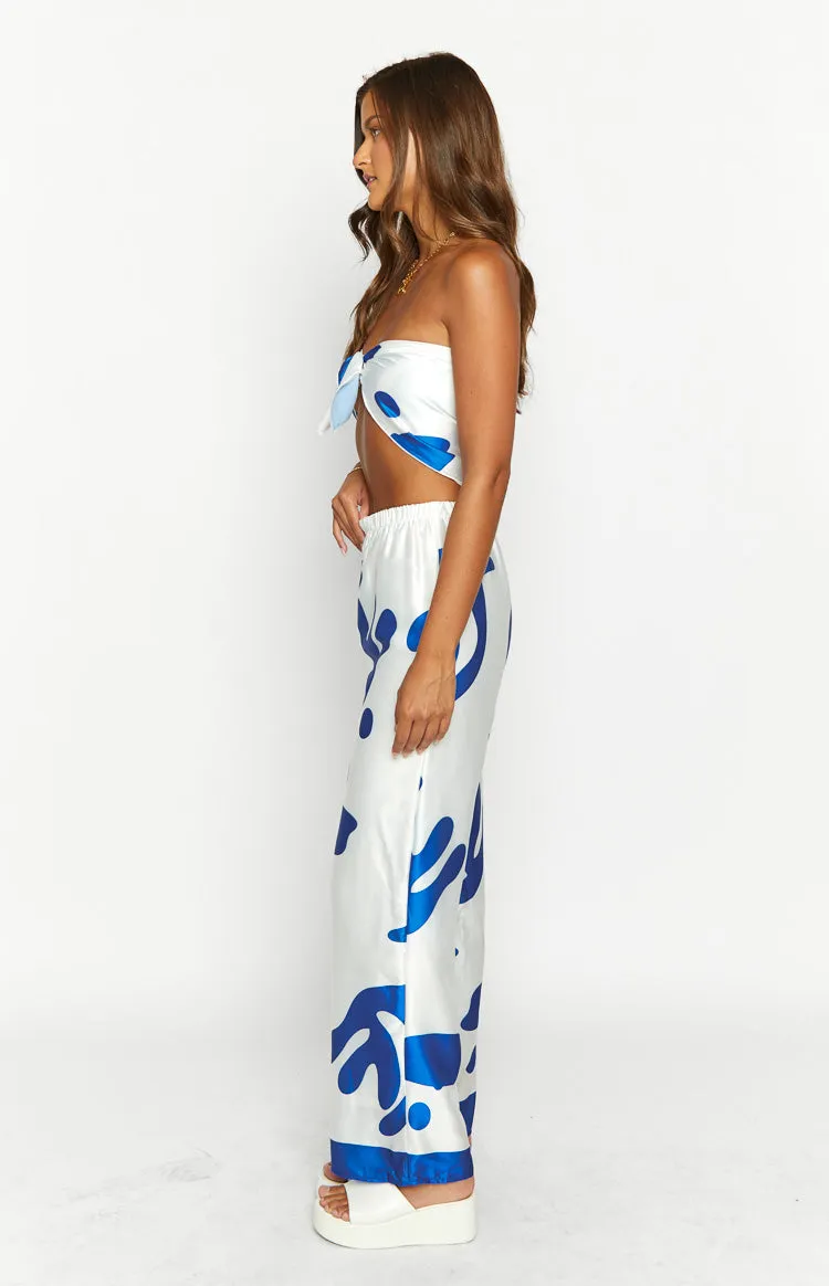 Dylan Blue Print Pants sold by Beginning Boutique product image thumbnail 4