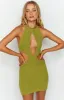 Danika Green Mini Dress sold by Beginning Boutique