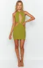 Danika Green Mini Dress sold by Beginning Boutique