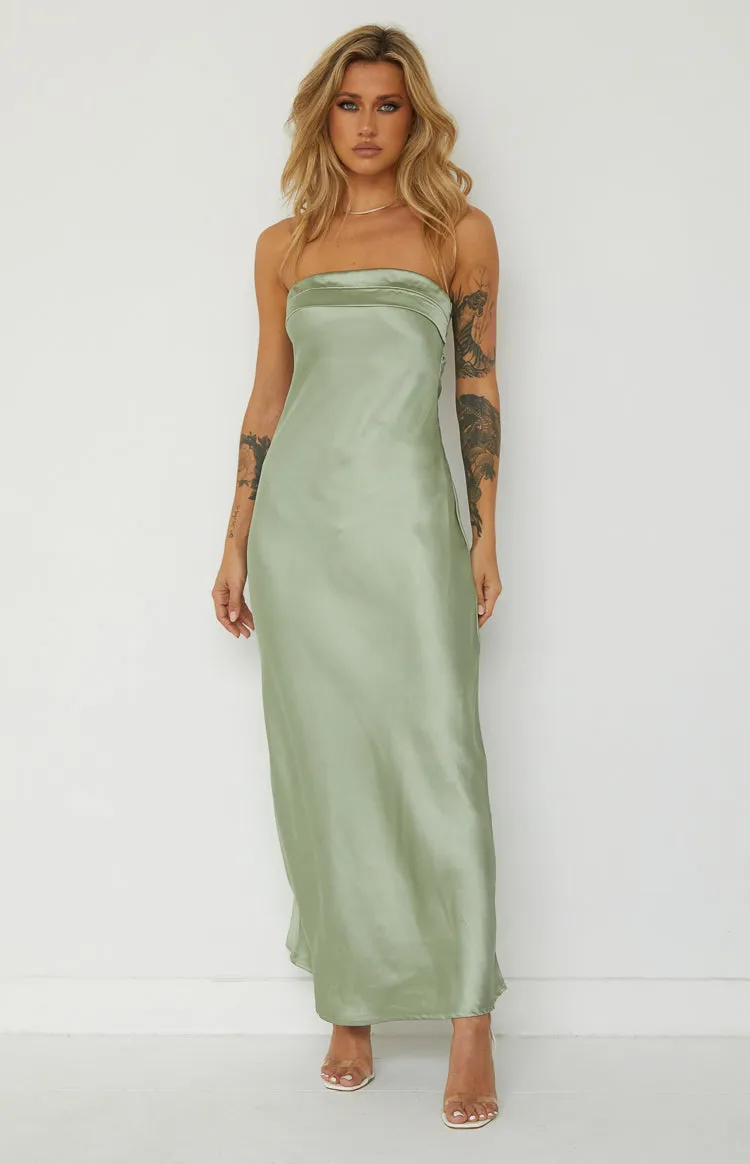 Maiah Khaki Maxi Dress sold by Beginning Boutique product image thumbnail 5