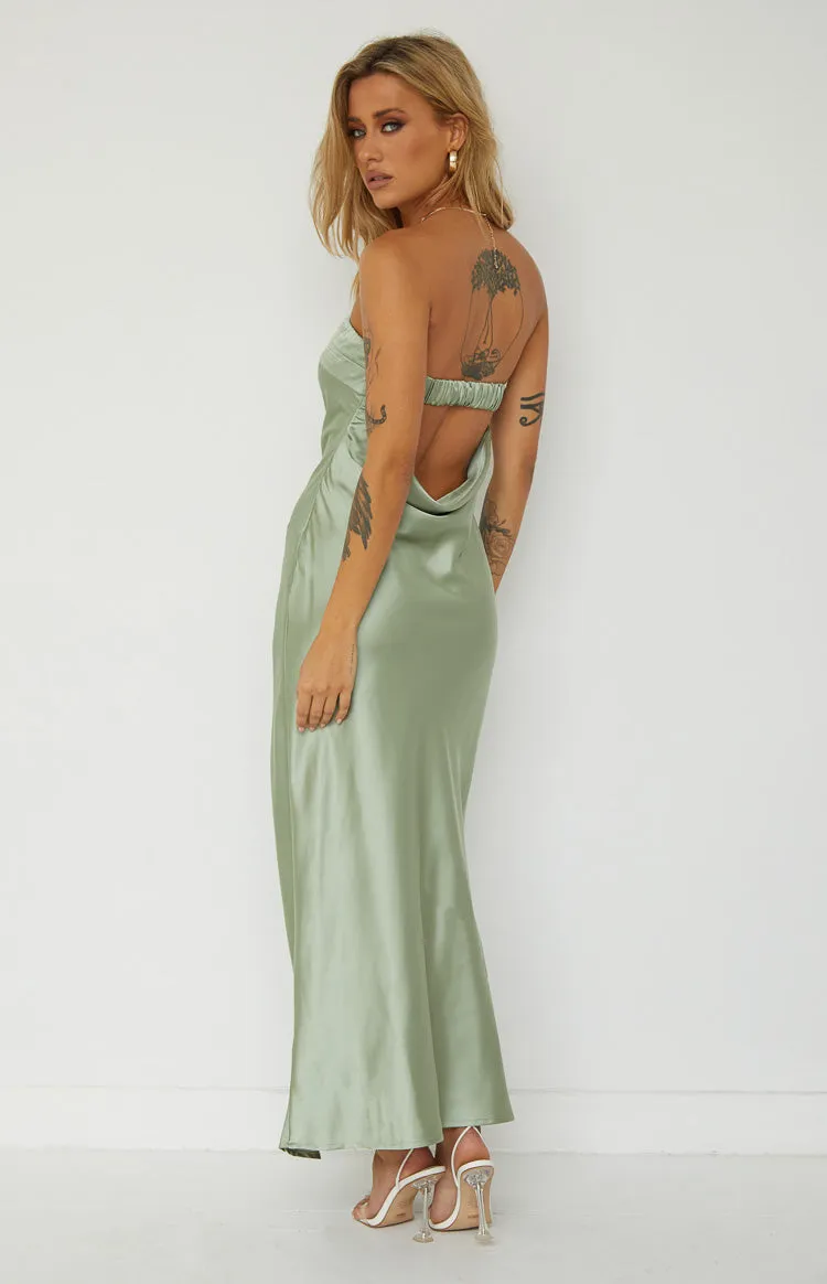 Maiah Khaki Maxi Dress sold by Beginning Boutique product image thumbnail 4