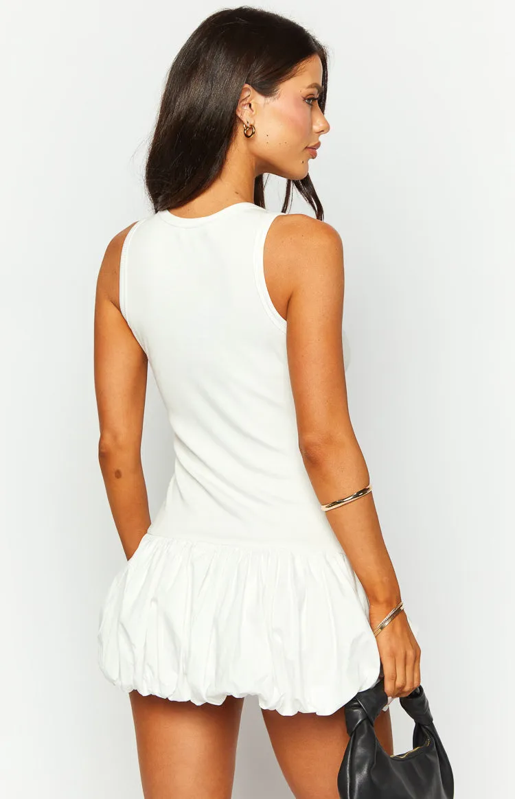 Stiles White Bubble Mini Dress sold by Beginning Boutique product image thumbnail 5