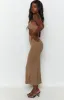 Catalina Cut Out Midi Dress Brown sold by Beginning Boutique