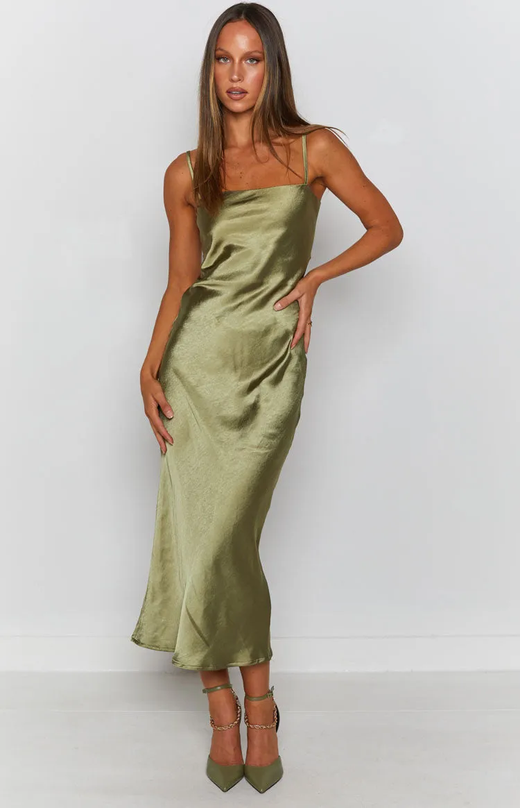 Amaryllis Dress Khaki sold by Beginning Boutique