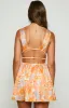 Genovia Orange Floral Mini Dress sold by Beginning Boutique