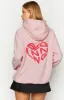 Beginning Pink Lovey Bubble Hoodie sold by Beginning Boutique