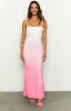 Florris Pink Ombre Mesh Formal Maxi Dress sold by Beginning Boutique