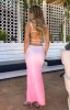 Florris Pink Ombre Mesh Formal Maxi Dress sold by Beginning Boutique