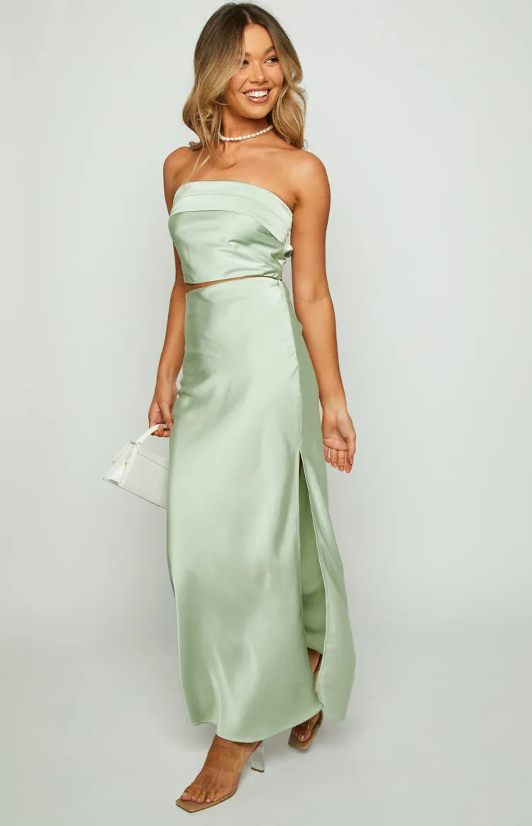 Genevieve Sage Maxi Skirt sold by Beginning Boutique product image thumbnail 4