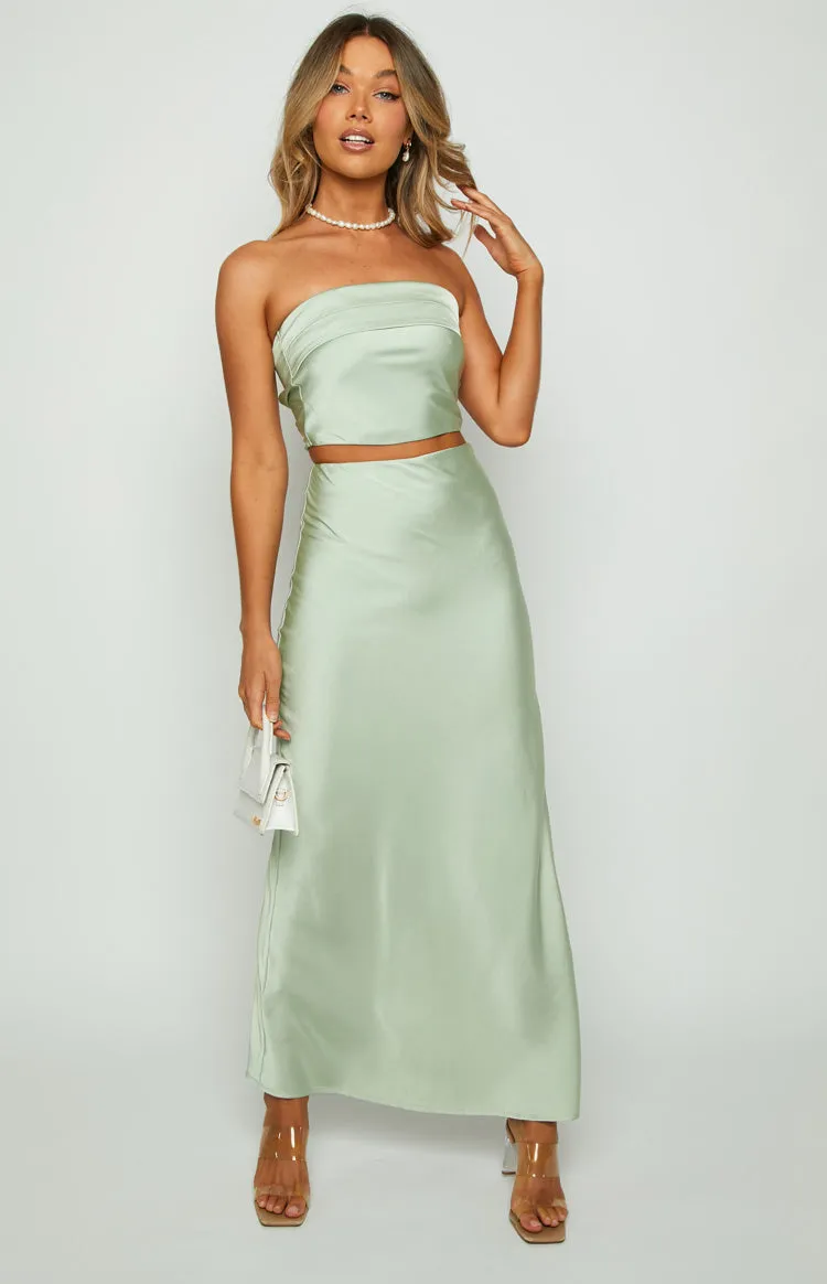 Genevieve Sage Maxi Skirt sold by Beginning Boutique product image thumbnail 3