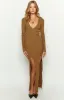 Lioness Opulence Camel Maxi Dress sold by Beginning Boutique
