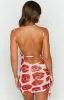 OMIGHTY Painted Flowers Mesh Dress sold by Beginning Boutique