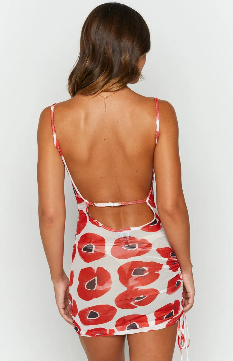 OMIGHTY Painted Flowers Mesh Dress sold by Beginning Boutique product image thumbnail 5