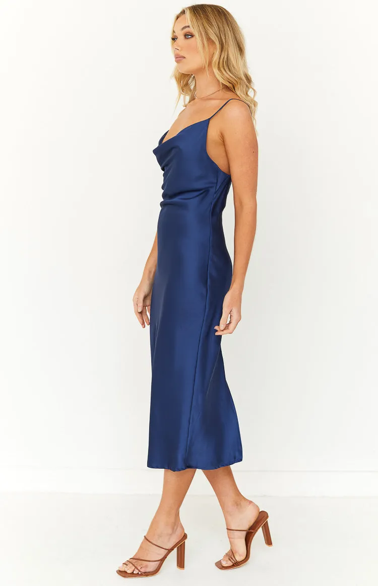 Schiffer Slip Midi Dress Midnight sold by Beginning Boutique product image thumbnail 4