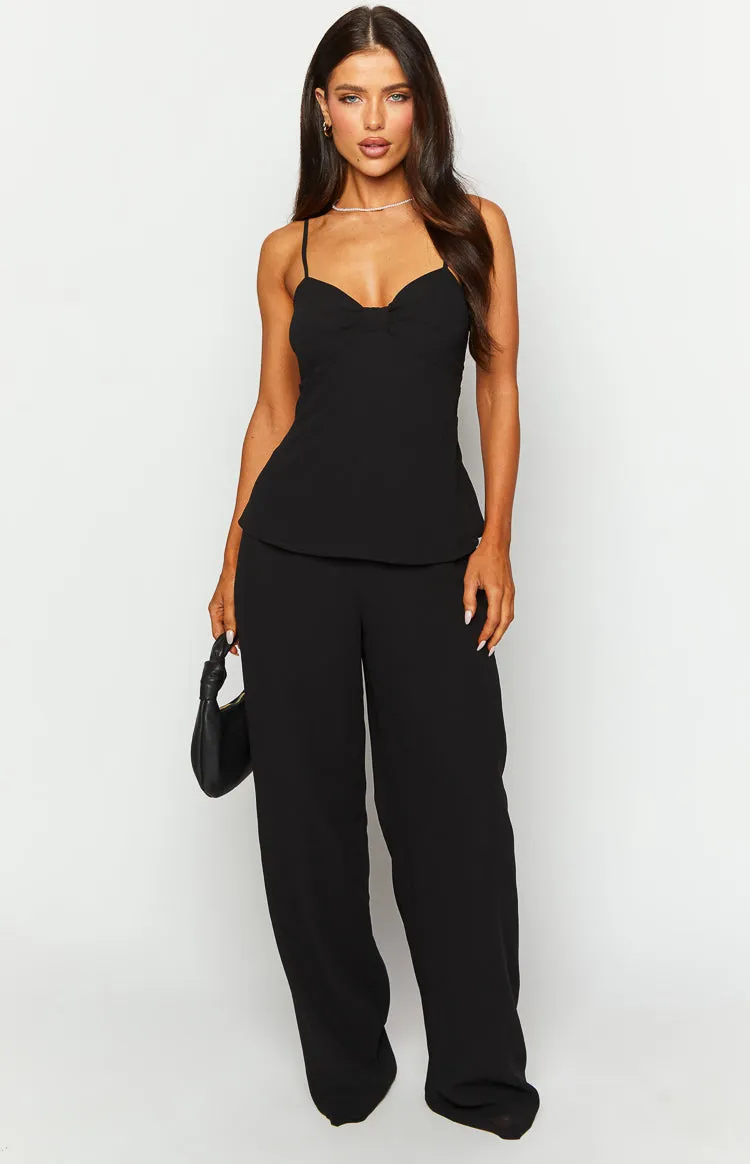 Rune Black Chiffon Jumpsuit sold by Beginning Boutique product image thumbnail 2
